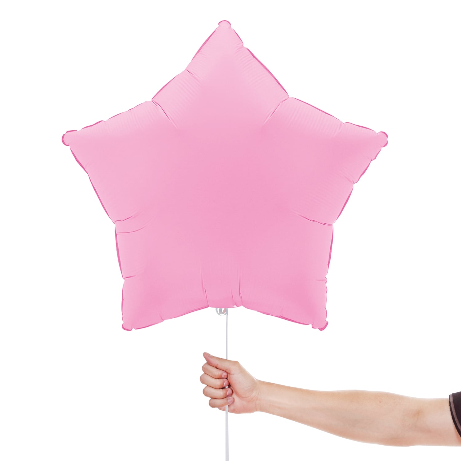 Soft Matte Sakura Pink Star Shaped Foil Balloon 46cm / 18 in View 2