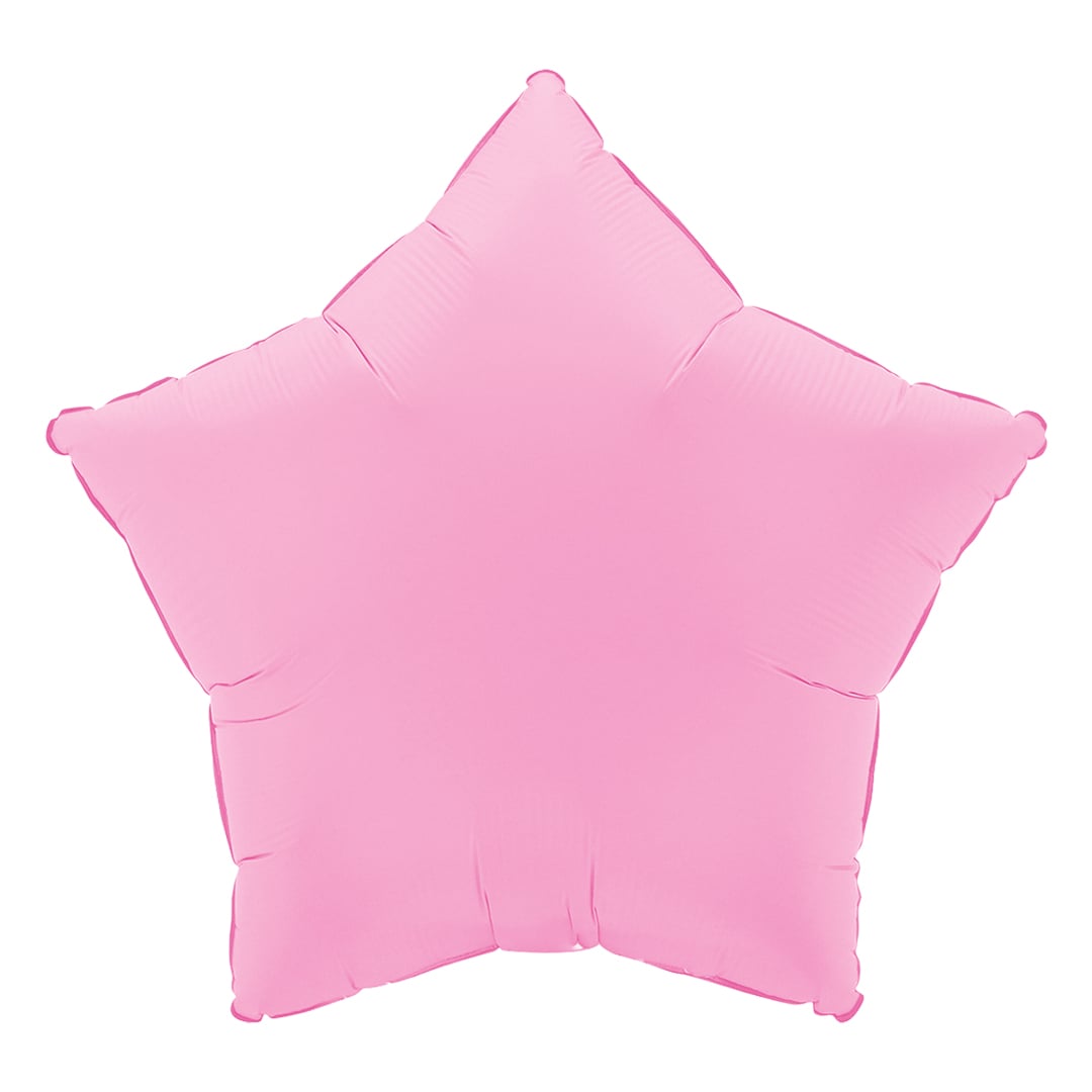 Soft Matte Sakura Pink Star Shaped Foil Balloon 46cm / 18 in