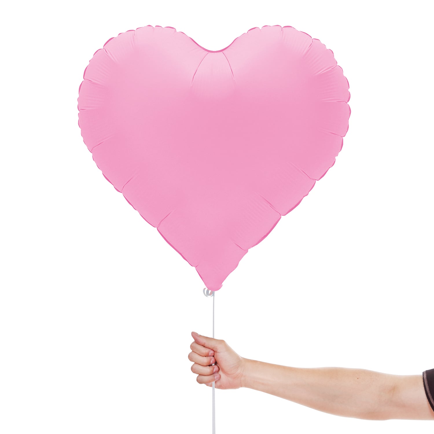 Soft Matte Sakura Pink Sweetie Heart Shaped Foil Balloon 46cm / 18 in View 2