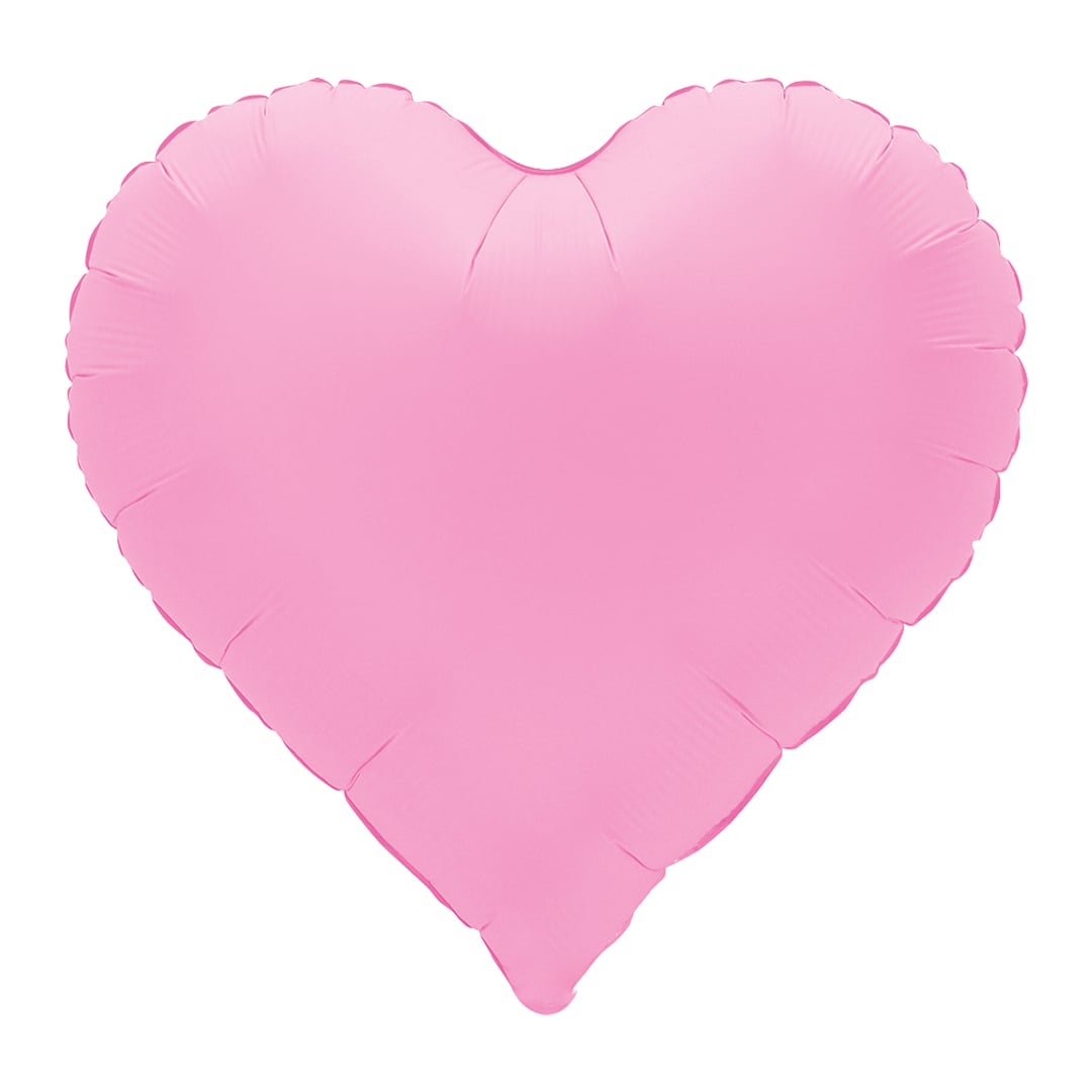 Soft Matte Sakura Pink Sweetie Heart Shaped Foil Balloon 46cm / 18 in