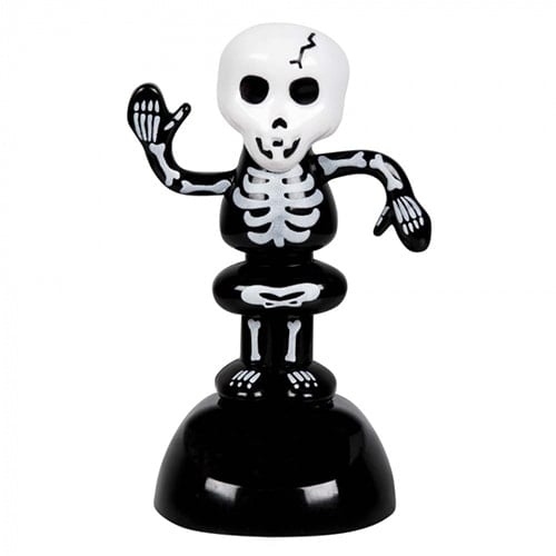 Solar Dancing Skeleton Halloween Plastic Animated Prop Decoration 10cm Product Gallery Image