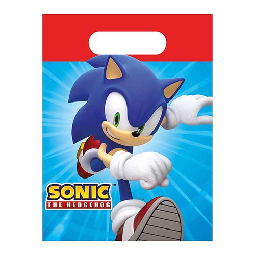 Sonic The Hedgehog Paper Party Bags - Pack of 4