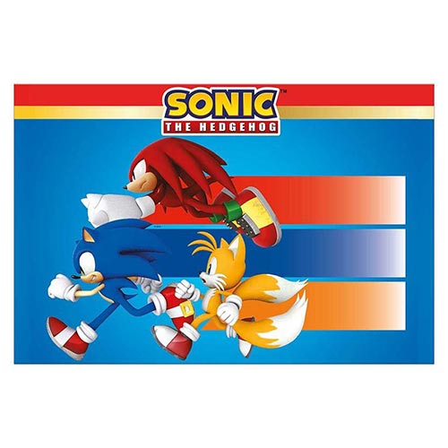 Sonic The Hedgehog, Knuckles & Tails Plastic Tablecover 1.8m x 1.2m