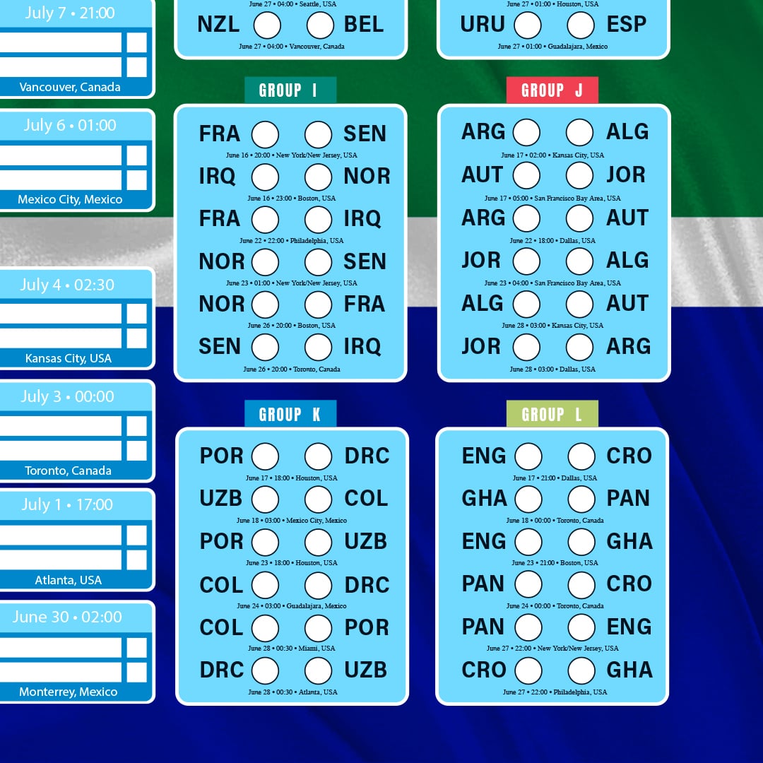 South Africa Flag World Football Championship Cup 2026 A0 Fixture Wall south-africa-flag-world-football-championship-cup-2026-a0-fixture-wall