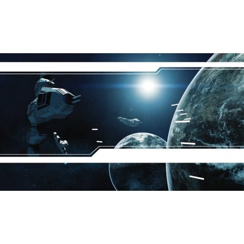 Space Battle Design Large Personalised Banner - 10ft x 4ft