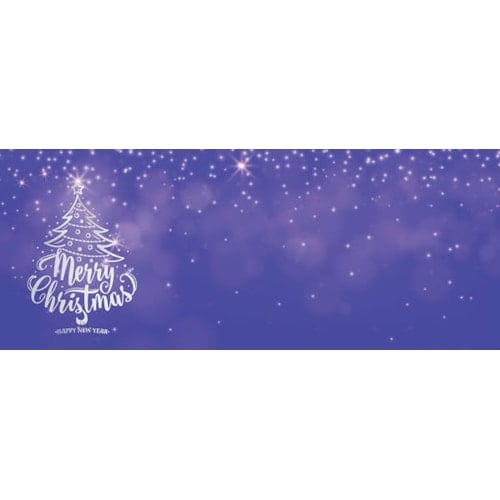 Sparkle Merry Christmas Design Small Personalised Banner - 4ft x 2ft