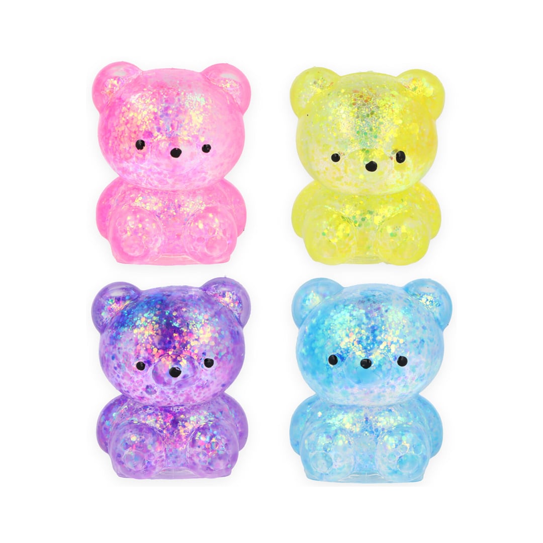Sparkly Bear Maltose Sugar Squishy Stress Relief Squeeze Fidget Toy 6cm