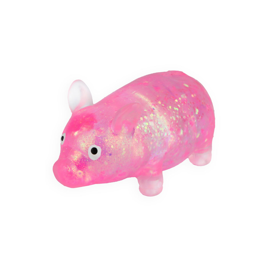 Sparkly Pig Maltose Sugar Squishy Stress Relief Squeeze Fidget Toy 9.5cm