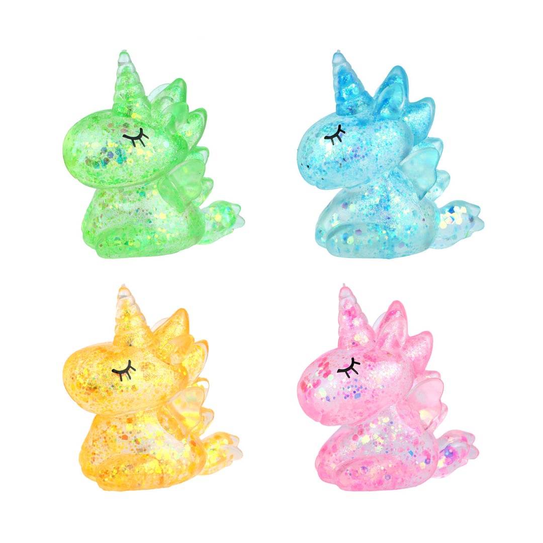 Sparkly Unicorn Maltose Sugar Squishy Stress Relief Squeeze Fidget Toy 10cm