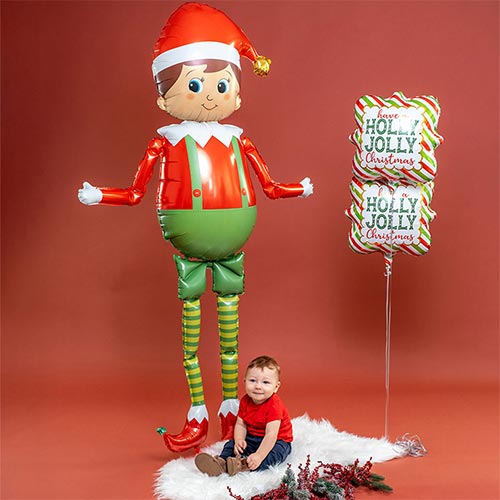 Special Delivery Elf Christmas Helium Foil Jumbo Balloon 1.68m / 5.5 ft