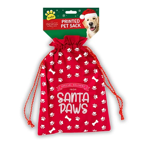 Special Delivery From Santa Paws Printed Pet Christmas Sack 44cm Product Image