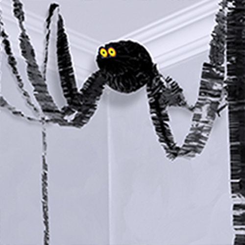 Spider Halloween 3D Paper Honeycomb Pendant Decoration 75cm View 2