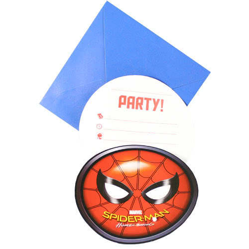 Spider-Man Invitations with Envelopes - Pack of 6 Product Image