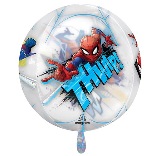 Spider-Man Marvel See-Thru Orbz Foil Helium Balloon 38cm / 15 in Product Gallery Image
