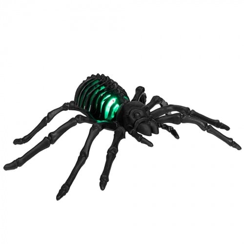 Spider Skeleton LED Light Halloween Plastic Animated Prop Decoration 21cm