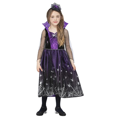Spiderella Girls Fancy Dress Costume Kids Small - Age 4-6 Product Gallery Image
