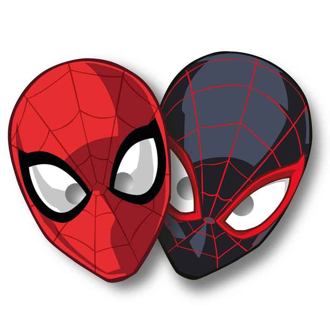 Spider-Man World of Webs Marvel Paper Face Masks - Pack of 6