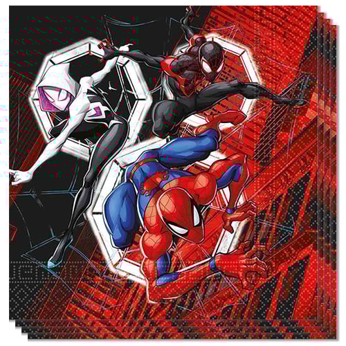 Spiderman World of Webs Marvel Paper Luncheon Napkins 2 Ply 33cm - Pack of 20