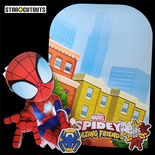 Spidey Spider-Man 3D Single Backdrop Cardboard Cutout 126cm Product Gallery Image