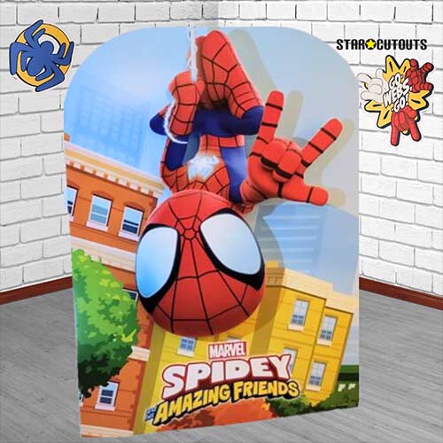 Spidey Spider-Man 3D Single Backdrop Cardboard Cutout 126cm Product Gallery Image