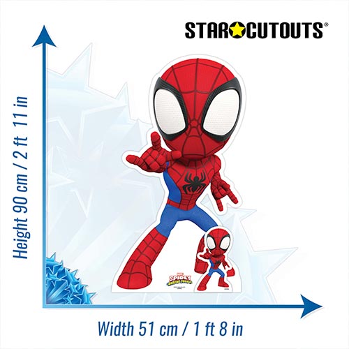 Spidey - Spidey and His Amazing Friends Marvel Disney Star Mini Cardboard Cutout 90cm Product Gallery Image