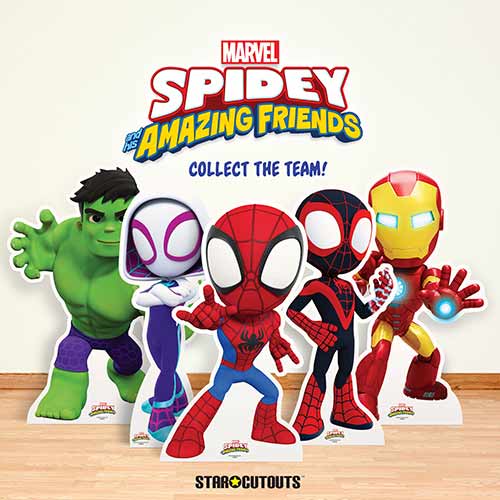 Spidey - Spidey and His Amazing Friends Marvel Disney Star Mini Cardboard Cutout 90cm Product Gallery Image