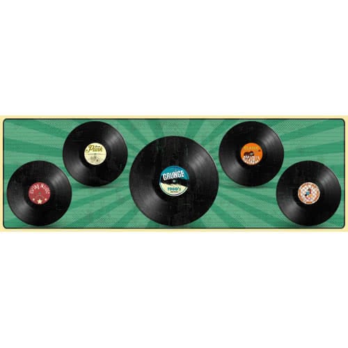 Spin Old Records PVC Party Sign Decoration 60cm x 20cm Product Image