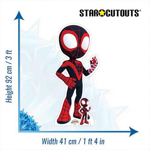 Spin - Spidey and His Amazing Friends Marvel Disney Star Mini Cardboard Cutout 92cm Product Gallery Image