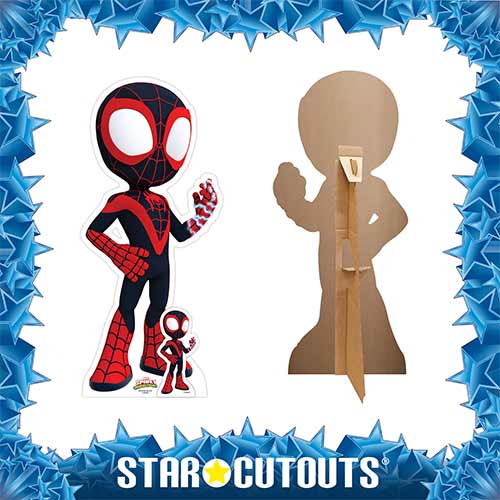 Spin - Spidey and His Amazing Friends Marvel Disney Star Mini Cardboard Cutout 92cm Product Gallery Image