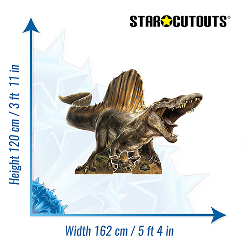 Spinosaurus Dinosaur Jurassic World Rebirth Lifesize Cardboard Cutout 120cm Product Gallery Image