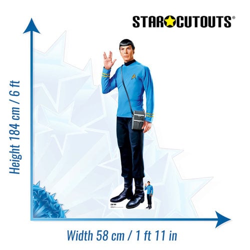 Spock Star Trek: The Original Series Leonard Nimoy Lifesize Cardboard Cutout 184cm Product Gallery Image