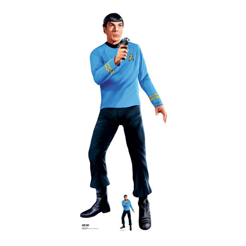 Spock with Phaser Star Trek Leonard Nimoy Lifesize Cardboard Cutout 183cm