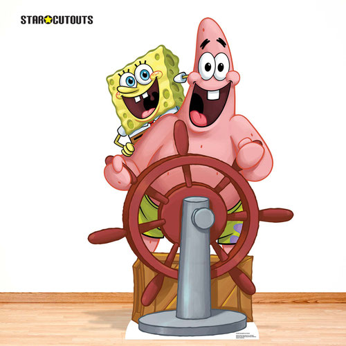 SpongeBob SquarePants and Patrick Star Lifesize Cardboard Cutout 133cm Product Gallery Image