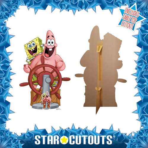 SpongeBob SquarePants and Patrick Star Lifesize Cardboard Cutout 133cm Product Gallery Image