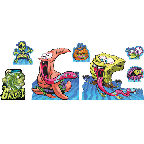 SpongeBob Squarepants Halloween Star Mini Cardboard Cutouts 63cm - Pack of 7 Product Gallery Image