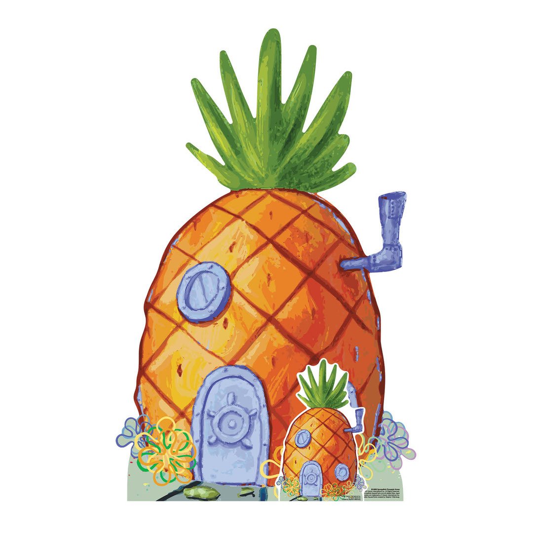 SpongeBob Squarepants Pineapple House Lifesize Cardboard Cutout 136cm