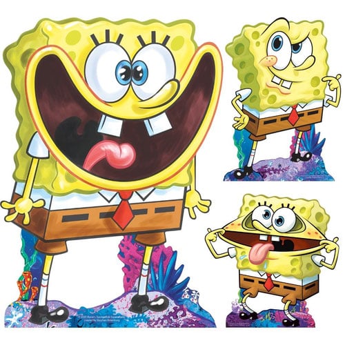 SpongeBob SquarePants Star Mini Cardboard Cutouts 63cm - Pack of 3