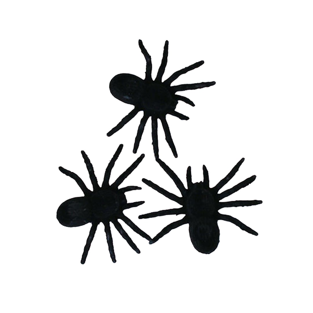 Spooky Black Spiders Felt Halloween Decorations 11cm - Pack of 3 View 2