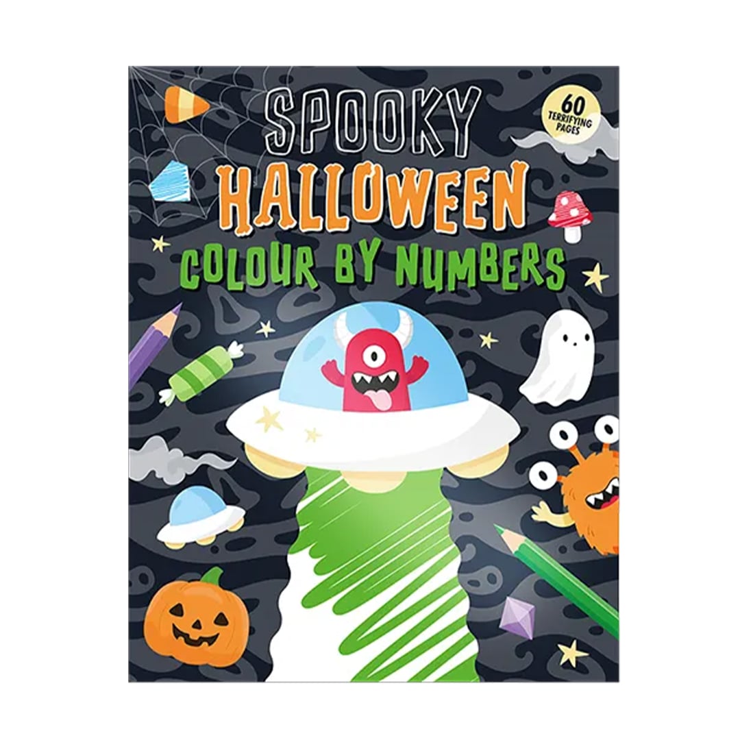 Spooky Halloween Colour Book By Numbers