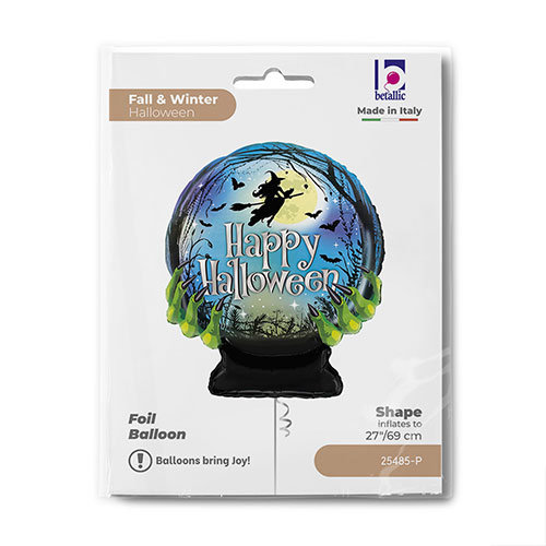 Spooky Halloween Crystal Ball Helium Foil Shaped Balloon 69cm / 27 in Product Gallery Image