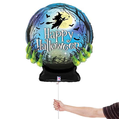 Spooky Halloween Crystal Ball Helium Foil Shaped Balloon 69cm / 27 in Product Gallery Image