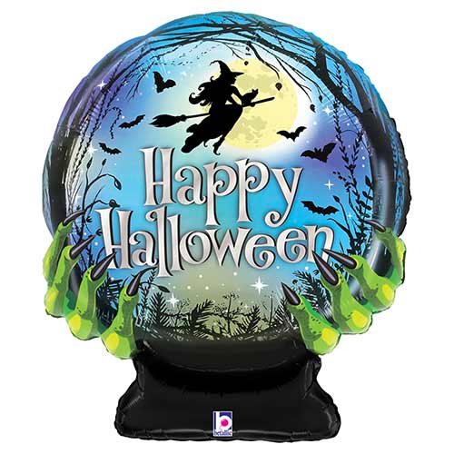 Spooky Halloween Crystal Ball Helium Foil Shaped Balloon 69cm / 27 in