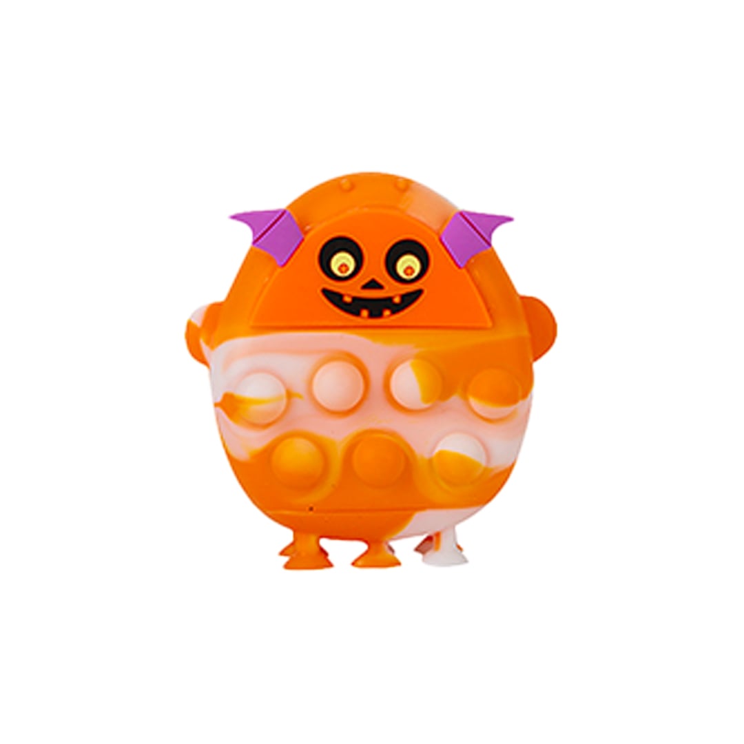 Spooky Pumpkin Pop It Bubble Halloween Fidget Toy 8cm