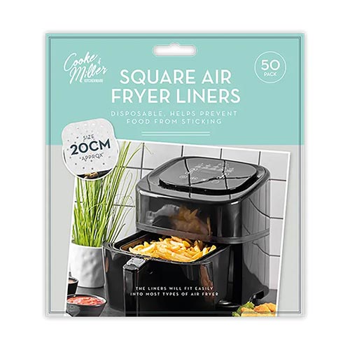 Square Air Fryer Sheets 20cm - Pack of 50 Product Image