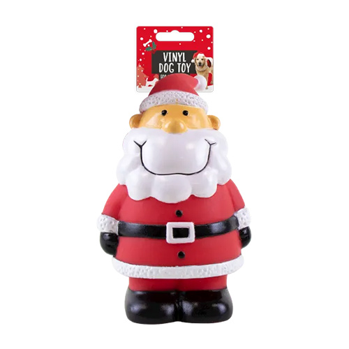 Squeaky Christmas Santa Claus Vinyl Dog Toy Product Image