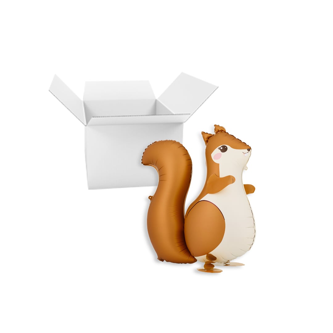 Squirrel Giant Walking Foil Balloon - Balloon In A Box