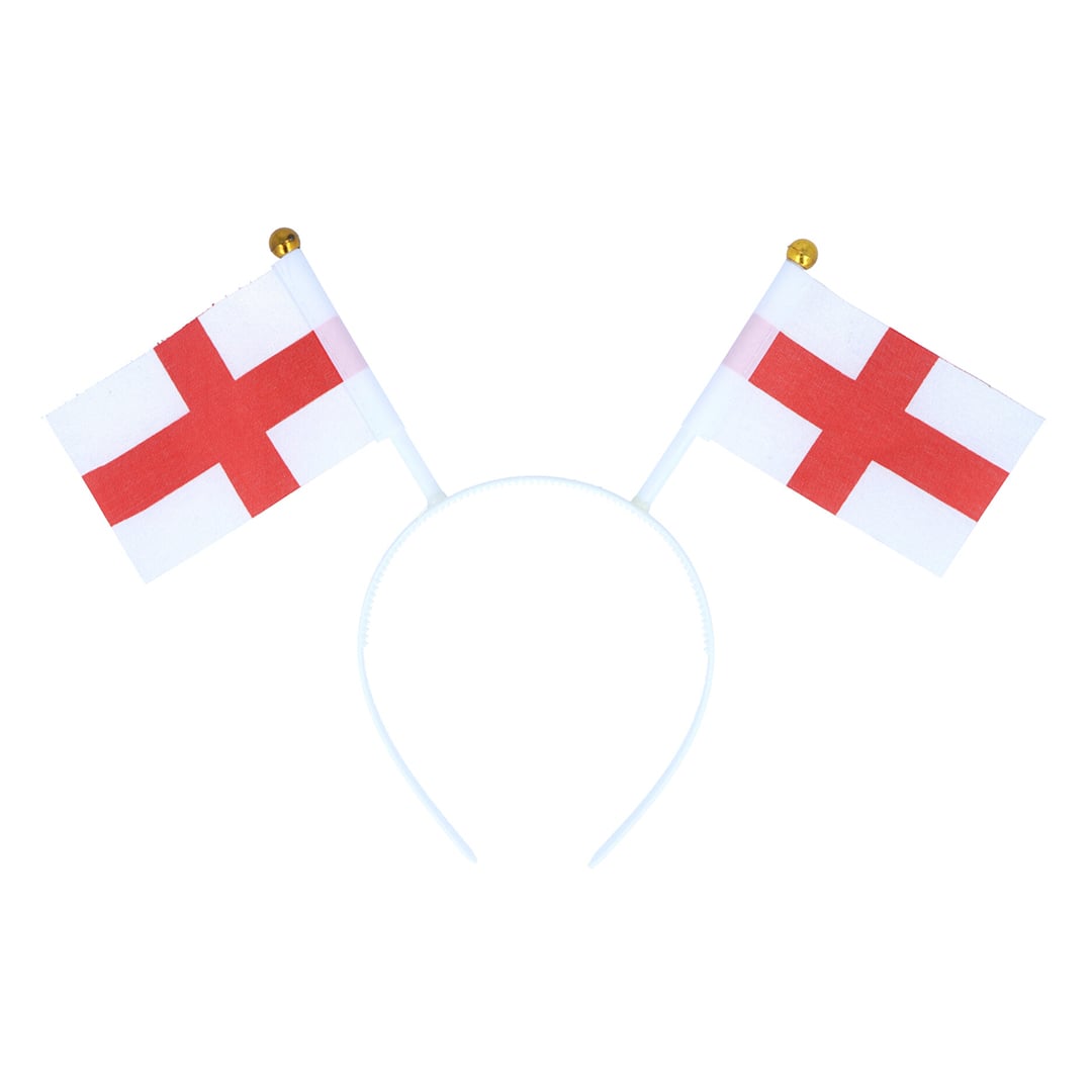St. George's Cross England Flag Headband Fancy Dress Accessory