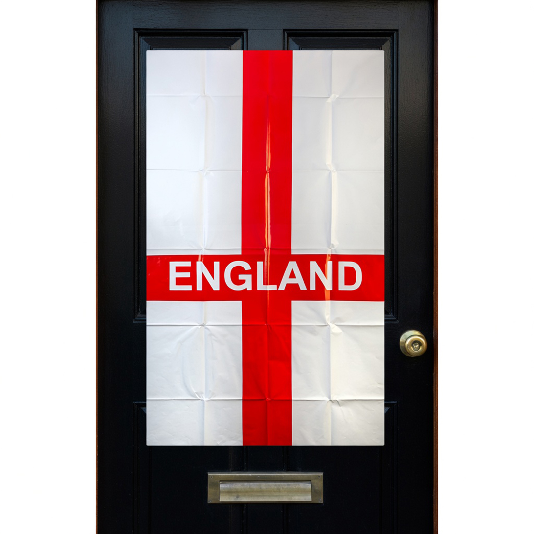 St. George's Cross England Flag Paper Door Banner 127cm Product Gallery Image