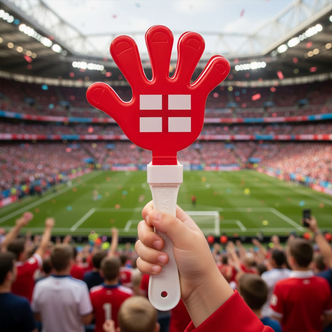 St. George's Cross England Flag Supporters Hand Clapper Noise Maker Product Gallery Image