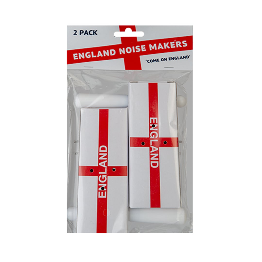 St. George's Cross England Flag Supporters Noise Makers - Pack of 2 Product Gallery Image